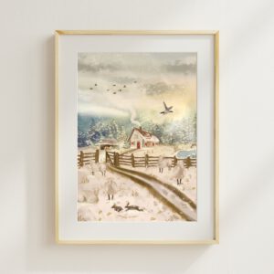 Art print Winter A4