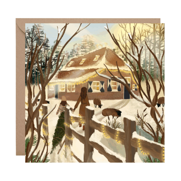 Folded Square "Christmas Tree" Card