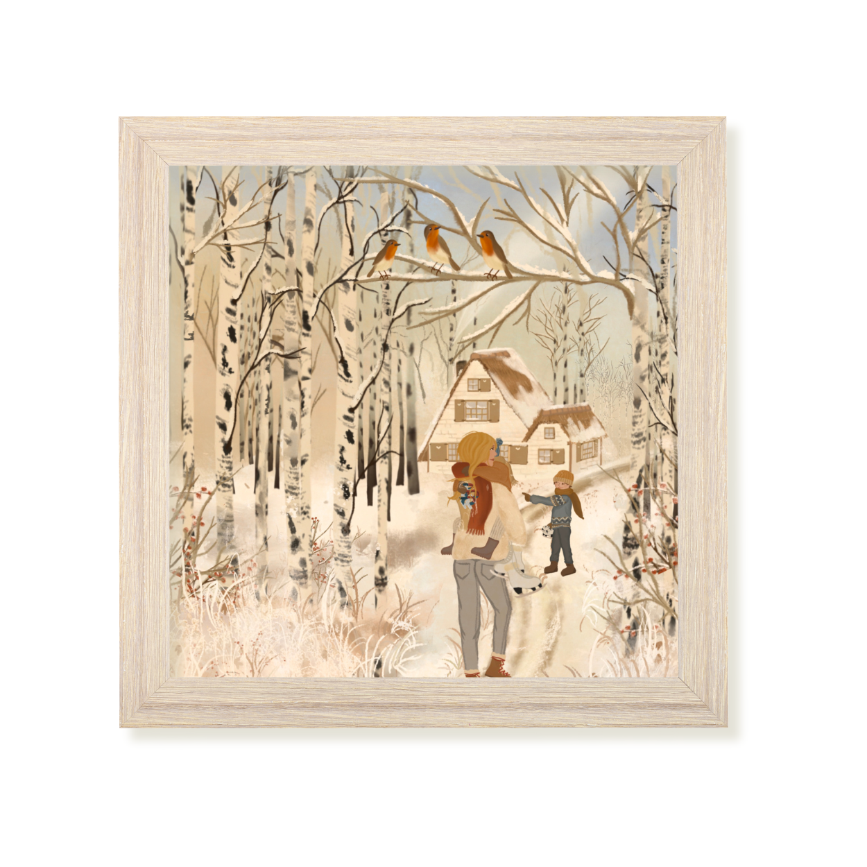 20 x 20 art print "Winter Walk" - Image 2