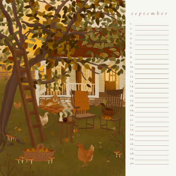 Birthday Calendar"The alchemy of the seasons" - Image 11