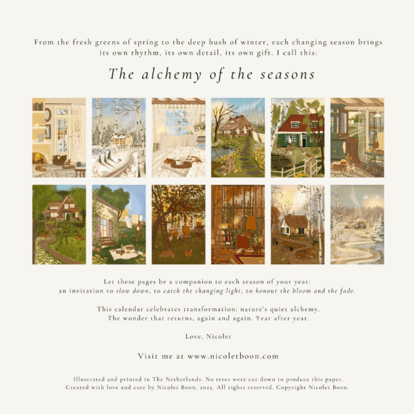 Birthday Calendar"The alchemy of the seasons" - Image 14