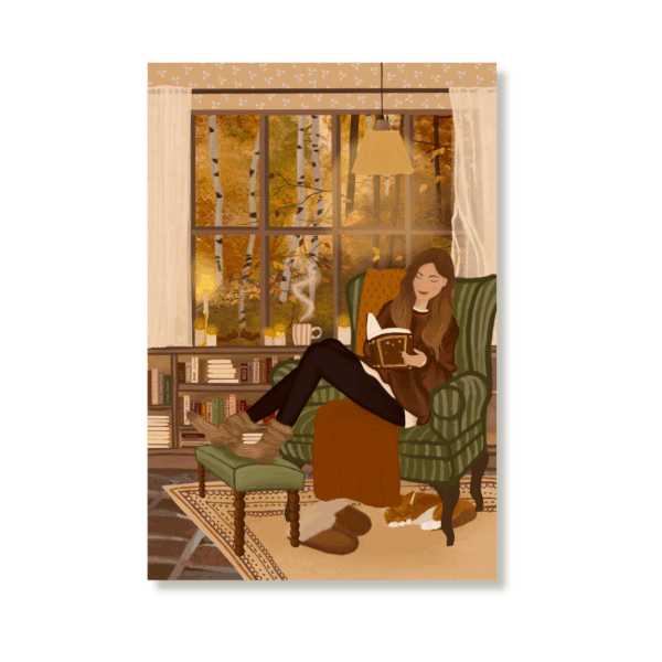 6 Single Postcards set - Home and Hearth - The Autumn Set - Image 7