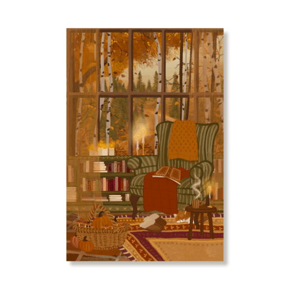 6 Single Postcards set - Home and Hearth - The Autumn Set - Image 4