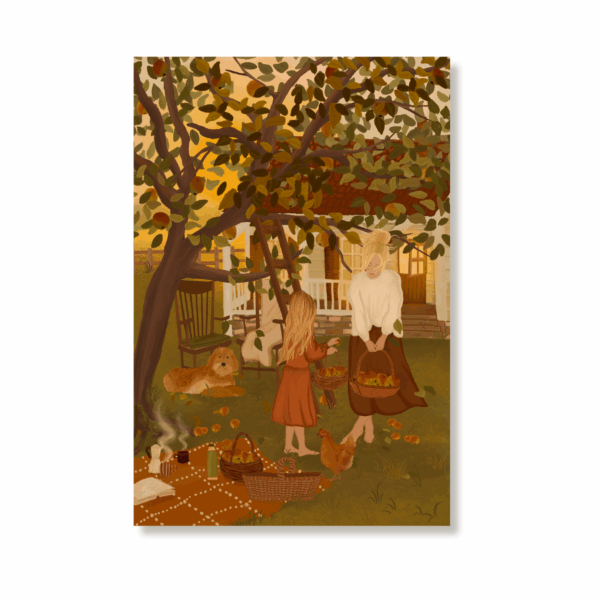 6 Single Postcards set - Home and Hearth - The Autumn Set - Image 5