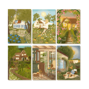 6 Single Postcards set - Abundance - The Summer Set