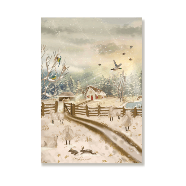 6 Single Postcards set - Whispers of Winter - The Winter Set - Image 5