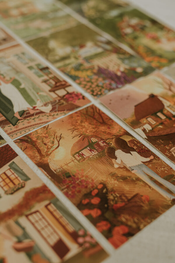 6 Single Postcards set - Home and Hearth - The Autumn Set - Image 9