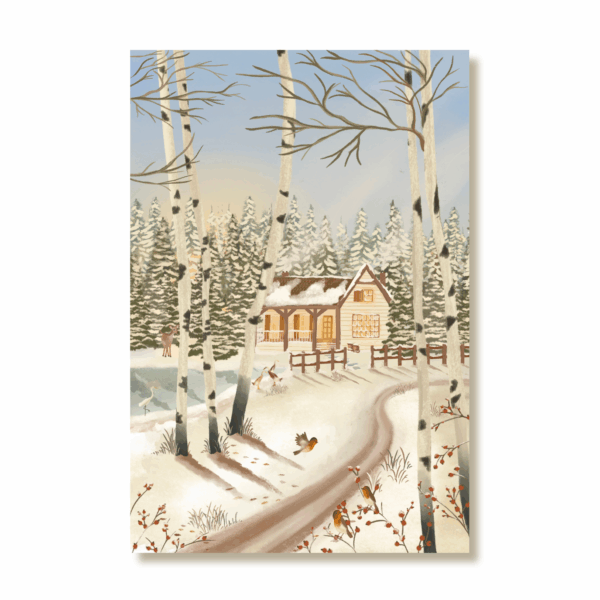 Set of 5 A6 Christmas Postcards - Image 4