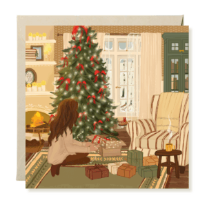 Folded Square "Christmas Eve" Card