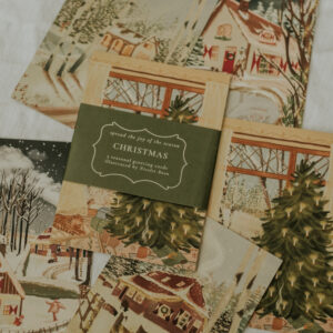 Set of 5 designs A6 Christmas Postcards