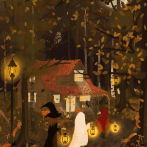 Halloween Postcard A6