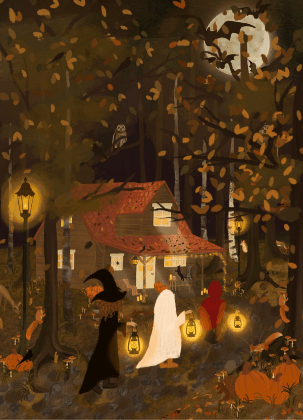 Halloween Postcard A6