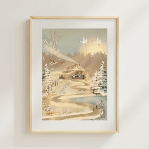 Art print Home for Christmas